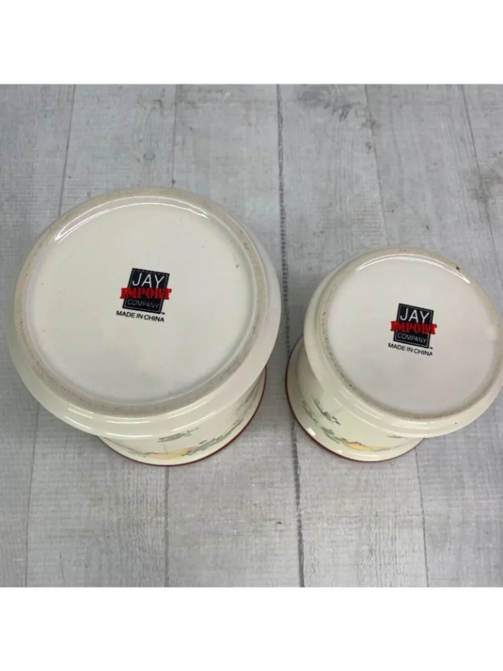 Jay Imports Corelle Coordinates ABUNDANCE Fruit Coffee Tea Canister Jar Set 2
